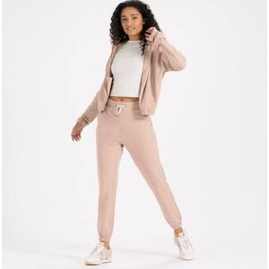 Vuori Performance Joggers Pink Organic Cotton Sweatpants Womens Small Athleisure